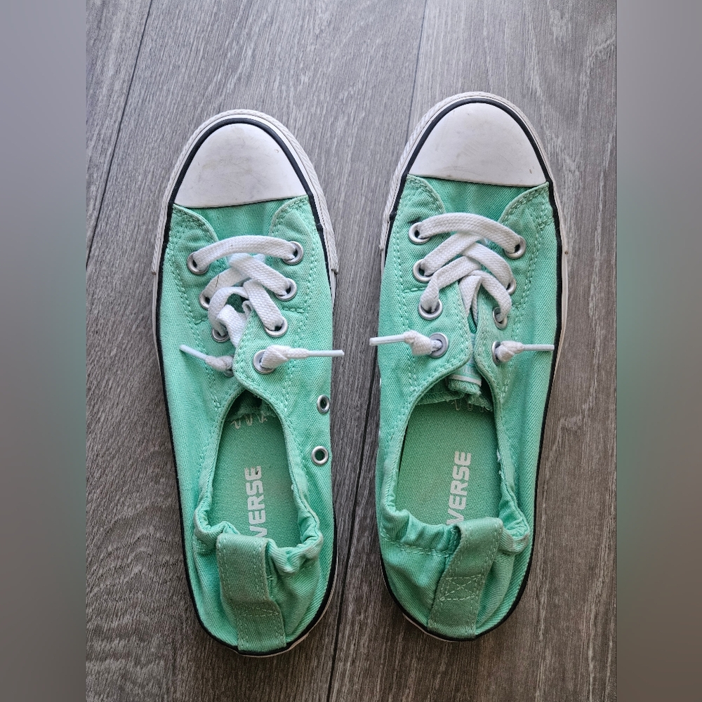 Converse Mint Green Canvas Sneakers
